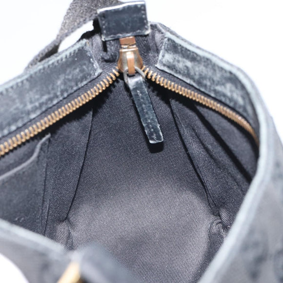 GUCCI GG Canvas Hand Bag Black 106644 Auth 166729