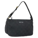 GUCCI GG Canvas Hand Bag Black 106644 Auth 166729-1