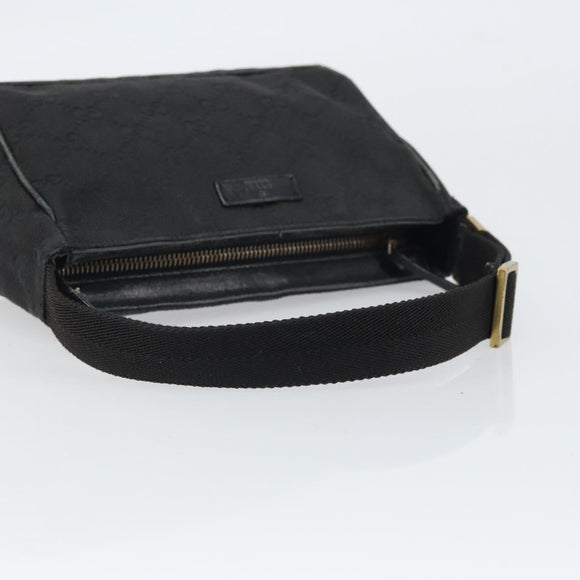 GUCCI GG Canvas Hand Bag Black 106644 Auth 166729