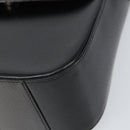 GUCCI Shoulder Bag Leather Black Silver Auth 166730-10