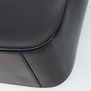 GUCCI Shoulder Bag Leather Black Silver Auth 166730-12