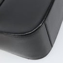 GUCCI Shoulder Bag Leather Black Silver Auth 166730-13