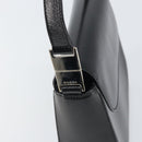 GUCCI Shoulder Bag Leather Black Silver Auth 166730-14
