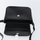 GUCCI Shoulder Bag Leather Black Silver Auth 166730-15