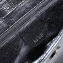 GUCCI Shoulder Bag Leather Black Silver Auth 166730-16