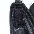 GUCCI Shoulder Bag Leather Black Silver Auth 166730-19