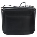 GUCCI Shoulder Bag Leather Black Silver Auth 166730-3