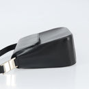 GUCCI Shoulder Bag Leather Black Silver Auth 166730-5
