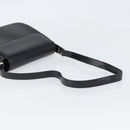 GUCCI Shoulder Bag Leather Black Silver Auth 166730-7