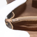 GUCCI GG Supreme Web Sherry Line Bag PVC Beige Gold 116 02 02 Auth 166731-17