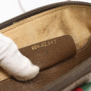 GUCCI GG Supreme Web Sherry Line Bag PVC Beige Gold 904 02 047 Auth 166732-12