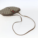 GUCCI GG Supreme Web Sherry Line Bag PVC Beige Gold 904 02 047 Auth 166732-7