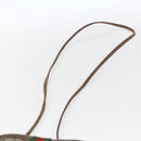 GUCCI GG Supreme Web Sherry Line Bag PVC Beige Gold 904 02 047 Auth 166732-8