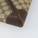GUCCI GG Supreme Web Sherry Line Shoulder Bag PVC Beige Gold 201446 Auth 166734-16
