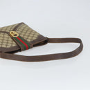 GUCCI GG Supreme Web Sherry Line Shoulder Bag PVC Beige Gold 201446 Auth 166734-7