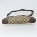 GUCCI GG Supreme Web Sherry Line Shoulder Bag PVC Beige Gold 201446 Auth 166734-5