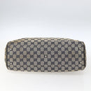 GUCCI GG Canvas Sherry Line Tote Bag Navy Red 145758 Auth 166735-5