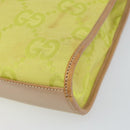 GUCCI Jackie GG Canvas Hand Bag Yellow Silver 002 1065 Auth 166737-10