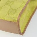 GUCCI Jackie GG Canvas Hand Bag Yellow Silver 002 1065 Auth 166737-12