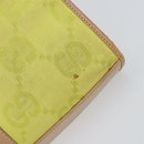 GUCCI Jackie GG Canvas Hand Bag Yellow Silver 002 1065 Auth 166737-14