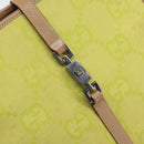 GUCCI Jackie GG Canvas Hand Bag Yellow Silver 002 1065 Auth 166737-16