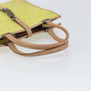 GUCCI Jackie GG Canvas Hand Bag Yellow Silver 002 1065 Auth 166737-7