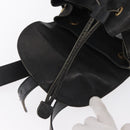 GUCCI Bamboo Backpack Leather Black Gold 003 2058 0016 Auth 166739-10