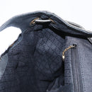 GUCCI Bamboo Backpack Leather Black Gold 003 2058 0016 Auth 166739-23