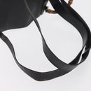 GUCCI Bamboo Backpack Leather Black Gold 003 2058 0016 Auth 166739-8