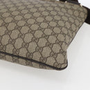 GUCCI GG Supreme Shoulder Bag PVC Beige Gold 201446 Auth 166741-10