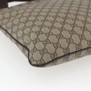GUCCI GG Supreme Shoulder Bag PVC Beige Gold 201446 Auth 166741-13