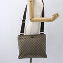 GUCCI GG Supreme Shoulder Bag PVC Beige Gold 201446 Auth 166741-22