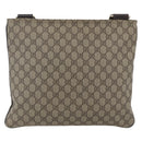 GUCCI GG Supreme Shoulder Bag PVC Beige Gold 201446 Auth 166741-3