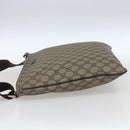 GUCCI GG Supreme Shoulder Bag PVC Beige Gold 201446 Auth 166741-4