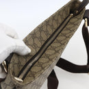 GUCCI GG Supreme Shoulder Bag PVC Beige Gold 201446 Auth 166741-6