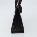 Salvatore Ferragamo Vala Hand Bag Leather Brown Gold Auth 166743-3