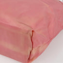 PRADA Tote Bag Nylon Pink Silver Auth 166750-9
