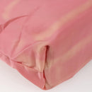 PRADA Tote Bag Nylon Pink Silver Auth 166750-16
