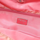 PRADA Tote Bag Nylon Pink Silver Auth 166750-10