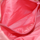 PRADA Tote Bag Nylon Pink Silver Auth 166750-21