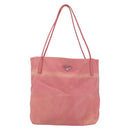 PRADA Tote Bag Nylon Pink Silver Auth 166750-13