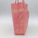 PRADA Tote Bag Nylon Pink Silver Auth 166750-3