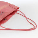 PRADA Tote Bag Nylon Pink Silver Auth 166750-7