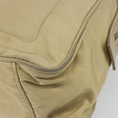 PRADA Hand Bag Nylon Beige Silver Auth 166752-15