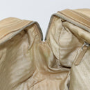 PRADA Hand Bag Nylon Beige Silver Auth 166752-24