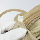 PRADA Hand Bag Nylon Beige Silver Auth 166752-10