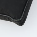 PRADA Shoulder Bag Nylon Black Silver Auth 166754-17