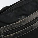 PRADA Shoulder Bag Nylon Black Silver Auth 166754-9