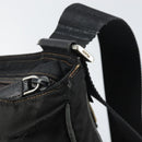 PRADA Shoulder Bag Nylon Black Silver Auth 166754-10