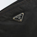 PRADA Shoulder Bag Nylon Black Silver Auth 166754-19